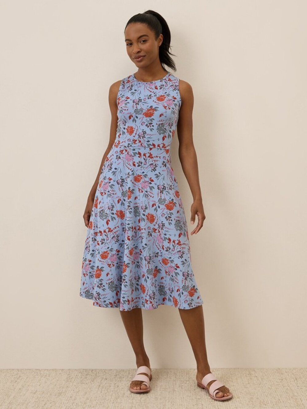 Pact Organic Fit & Flare Keyhole Back Dress XXXL